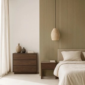 Pannello decorativo cannettato W130 miele 130 x 290 cm, spessore 7.8 mm