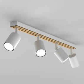 Faretto TERRA 4xGU10/8W/230V bianco/quercia