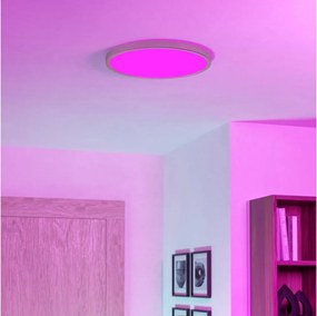 Eglo 901421-LED RGBW Plafoniera da soffitto per bagno FUEVA-Z LED/17,5W/230V Ø 38,9 cm IP44 cromo