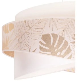 Duolla - Lampadario a sospensione con filo BROOKLYN 1xE27/40W/230V diametro 50 cm bianco/ottone