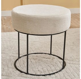Pouf JAVI Ø 40 cm crema