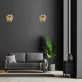 Applique di cristallo GRACE 2xE14/40W/230V oro