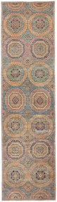 Mamluk Tappeto orientale 290x80 Verde (Pakistan) Annodato A Mano