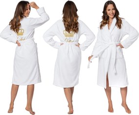 Accappatoio Queen White Collar L