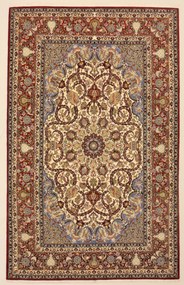 Isfahan Tappeto 160x260 (Iran) Annodato A Mano