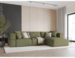 Divano angolare verde chiaro, angolo destro Esther - Milo Casa