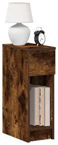 Comodini Con Cassetto 2 Pz Rovere Fumo 20x36x60 Cm /