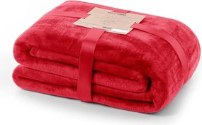 Coperta in microfibra rossa, 160 x 210 cm Mic - DecoKing