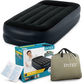 64122 Materasso Singolo Dura-Beam Gonfiabile Pompa Elettrica 99x191x42 cm - Intex