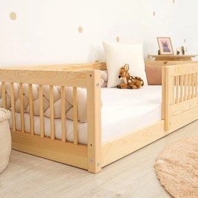 Letto basso per bambini Montessori Ourbaby Plus - naturale - 160x80 cm