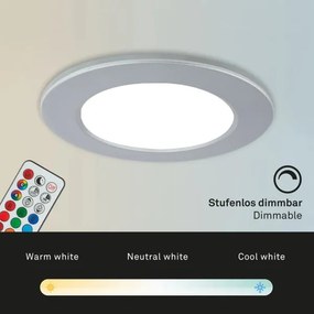 Briloner - SET 3x Lampada LED dimmerabile da bagno LED/4,8W/230V IP65