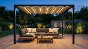 Pergola retrattile motorizzata con led 3 x 4