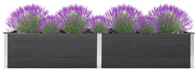 Letto Rialzato Da Giardino 200x100x54 Cm İn Wpc Grigio /