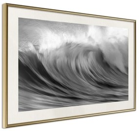 Poster  Big Wave  Cornice Quadri Cornice d'oro con passe-partout, Larghezza x Altezza Home decor 30x20