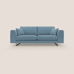 Armony Divano moderno con slitte in acciaio e tessuto impermeabile T02