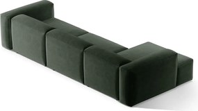 Divano angolare verde (con penisola a sinistra/con chaise lounge) Bergamo – Cosmopolitan Design