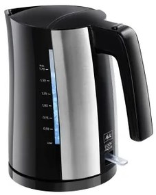 Bollitore Elettrico con Teiera Melitta LOOK AQUA II BLACK EU Nero/Argentato Acciaio inossidabile 2400 W 1,7 L