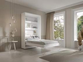 Letto estraibile 120 x 200 cm Apertura verticale manuale Con LED Bianco - RAPILI