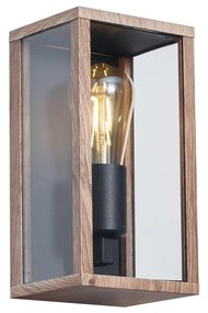 Lampada da parete industriale stampa legno 26 cm IP44 - Charlois