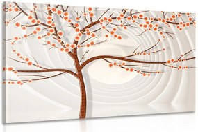 Quadro su tela – Albero moderno su sfondo astratto