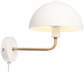 Lampada da parete di colore bianco-oro, altezza 25 cm Bonnet - Leitmotiv
