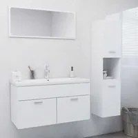 Set Mobili da Bagno Bianco in Legno Multistratocod mxl 120664