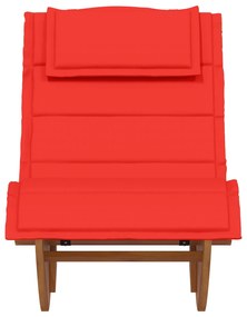 Letto prendisole set di 2 rosso legno e tessuto standard