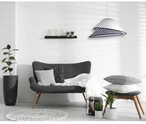 Duolla - Lampadario a sospensione con filo COCO 1xE27/40W/230V diametro 50 cm bianco/nero