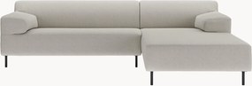 Divano angolare grigio argento/nero freistil180