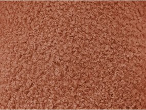 Divano color mattone con rivestimento in bouclé 232 cm Hippolyte – Bobochic Paris