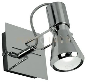 Spot cadillac cromo 1 luce attacco e14 16x15x14cm in metallo orient...