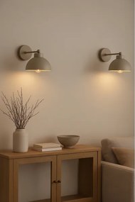Brilagi - Lampada da parete MOON 1xE27/60W/230V beige/oro