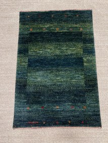 Loribaft Tappeto persiano 90 x 60 Verde (Iran) Annodato A Mano