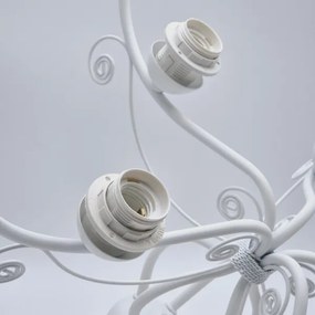 Lampadario a sospensione con catena RETRO II 5xE27/60W/230V bianco