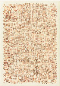 Tappeto jacquard lavabile da interno-esterno Cubik
