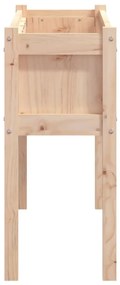 Fioriera Giardino con Gambe 110x31x70 cm Legno Massello Pino