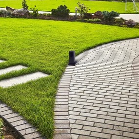 Multipresa verticale da esterno 1Z SCHUKO 230V IP44 20 cm nero