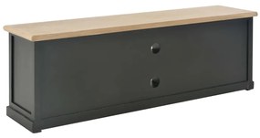 Mobile porta tv nero 120x30x40 cm in legno