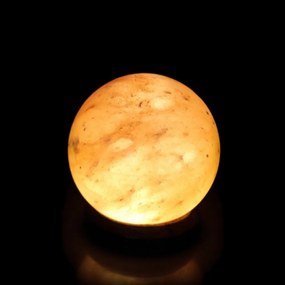 Lampada di Sale Himalayano Rosa naturale a forma di Sfera 2Kg