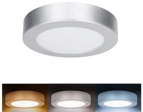 Solight WD240-S - Pannello LED 2 in 1 LED/12W/230V 3000/4000/6000K Ø17 cm IP54 argento