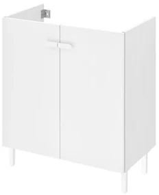 Mobile da bagno sotto lavabo SENSEA Easy  laccato opaco L 70 x H 80 x P 40 cm 2 ante, lavabo non incluso