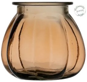 Vaso Caramello vetro riciclato 18 x 18 x 16 cm