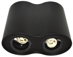 Faretto SIROCO 2xGU10/30W/230V nero