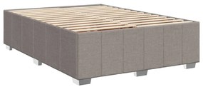 Giroletto a molle con materasso tortora 160x200 cm in tessuto