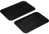 Set 2 teglie da forno in acciaio