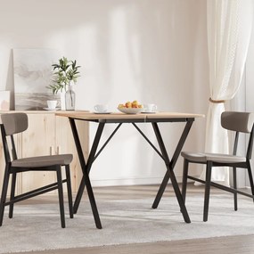 Telaio gambe a x per tavolo da pranzo 60x60x73 cm in ghisa