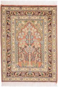 Cashmere Silk Tappeto 60x50 (Indian) Annodato A Mano