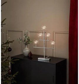 Markslöjd 704820 - Candelabro natalizio MAESTRO 5xE5/0,8W/230/12V cromo