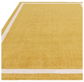Tappeto in lana giallo ocra tessuto a mano 160x230 cm Albi - Asiatic Carpets