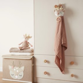 Bieco - Scatola portaoggetti con coperchio - cerbiatto Ella